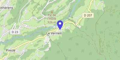 Carte OpenStreetMap — 252 route des Picollets, Le Verneil