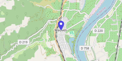 Carte OpenStreetMap — 7 place de la Mairie, Mauves