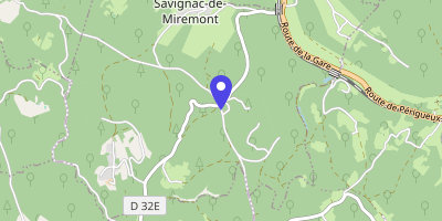 Carte OpenStreetMap — 9 B Le Bourg, Savignac-de-Miremont