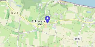 Carte OpenStreetMap — 1023 route d'Omaha-Beach, Colleville-sur-Mer