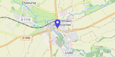 Carte OpenStreetMap — Place de l'Hôtel-de-Ville, Montcornet
