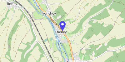 Carte OpenStreetMap — 24 route Paris-Genève, Cheney