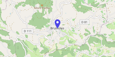 Carte OpenStreetMap — 165 rue du Mont-Pothu, Brullioles