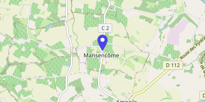 Carte OpenStreetMap — 15 rue de la Ténarèze, Mansencôme