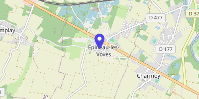 Carte OpenStreetMap — 10 rue des Écoles, Épineau-les-Voves
