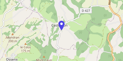 Carte OpenStreetMap — 118 chemin Bellevue, Castetbon
