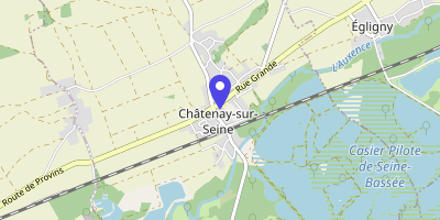 Carte OpenStreetMap — Place de la Mairie, Châtenay-sur-Seine