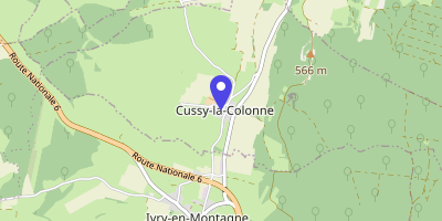 Carte OpenStreetMap — Le Bourg, Cussy-la-Colonne