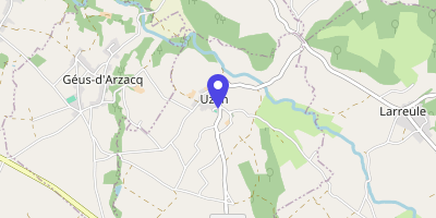 Carte OpenStreetMap — 2 route de Pau, Uzan