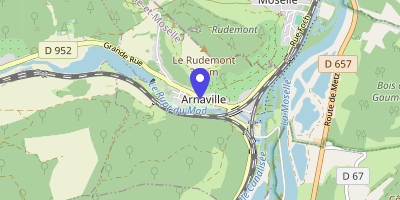 Carte OpenStreetMap — 107 Grande-Rue, Arnaville