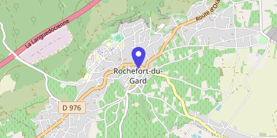 Carte OpenStreetMap — 1 place du Lavoir, Rochefort-du-Gard