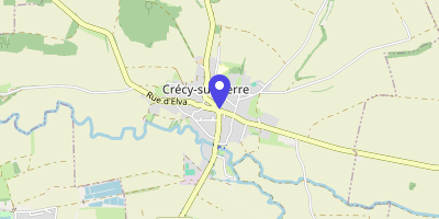 Carte OpenStreetMap — 2 avenue des Écoles, Crécy-sur-Serre