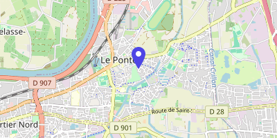 Carte OpenStreetMap — 13 rue de l'Hôtel-de-Ville, Le Pontet Cedex