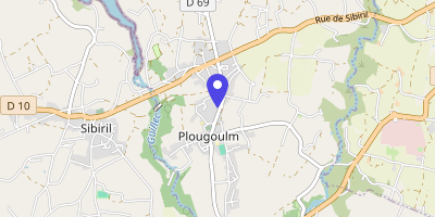 Carte OpenStreetMap — 156 rue de la Mairie, Plougoulm