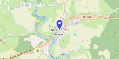 Carte OpenStreetMap — 1 place de l'Église, Châtillon-en-Bazois