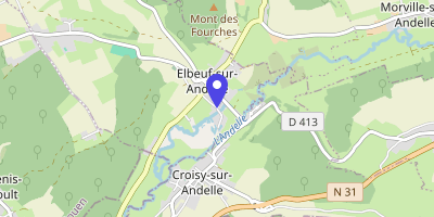 Carte OpenStreetMap — 6 place de l'Église, Elbeuf-sur-Andelle