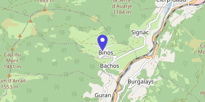 Carte OpenStreetMap — Le Village, Binos