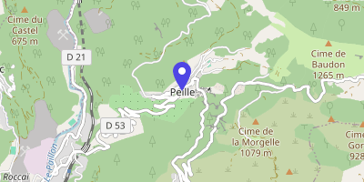 Carte OpenStreetMap — Place Carnot, Peille