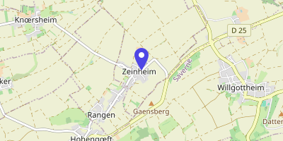Carte OpenStreetMap — 1 rue des Vergers, Zeinheim