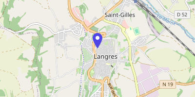 Carte OpenStreetMap — Place de l'Hôtel-de-Ville, Langres Cedex