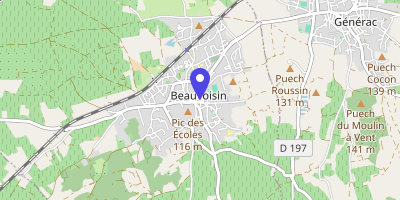 Carte OpenStreetMap — 7 rue de la Mairie, Beauvoisin