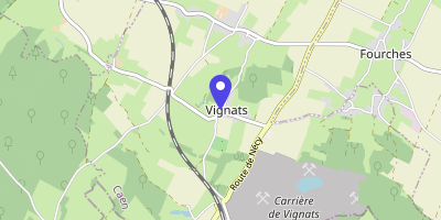 Carte OpenStreetMap — 22 rue des Vignes, Vignats