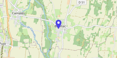 Carte OpenStreetMap — 4 place de la Mairie, Bazillac