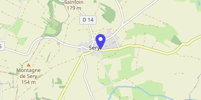 Carte OpenStreetMap — 15 rue du Bourg-Pielery, Sery