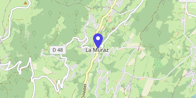 Carte OpenStreetMap — 1 place de la Mairie, La Muraz