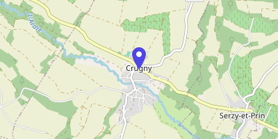 Carte OpenStreetMap — 1 rue des Quatre-Vents, Crugny