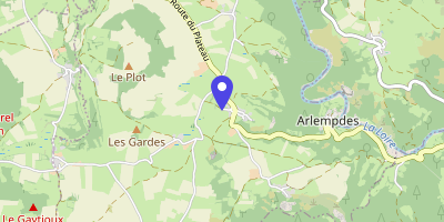 Carte OpenStreetMap — Le Bourg, Arlempdes