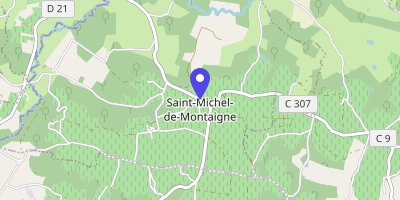 Carte OpenStreetMap — 1023 route Michel-Eyquem-de-Montaigne, Saint-Michel-de-Montaigne