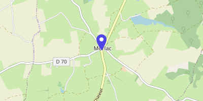 Carte OpenStreetMap — 1 rue du Roibertaud, Morlac