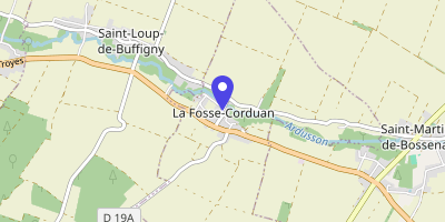 Carte OpenStreetMap — 9 place de la Mairie, La Fosse-Corduan