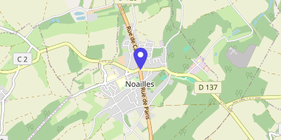 Carte OpenStreetMap — 1 rue de Paris, Noailles