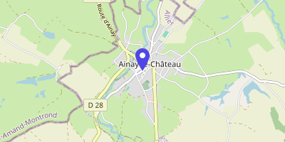 Carte OpenStreetMap — Rue des Fossés, Ainay-le-Château