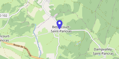 Carte OpenStreetMap — 1 place des Fontaines, Betoncourt-Saint-Pancras