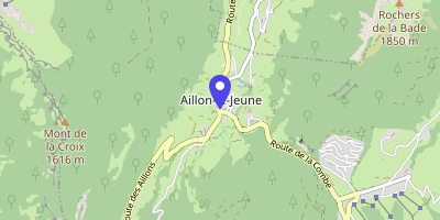 Carte OpenStreetMap — 9 Route de la Combe, Aillon-le-Jeune