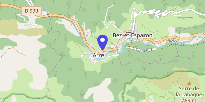 Carte OpenStreetMap — 25 place de la Mairie, Arre