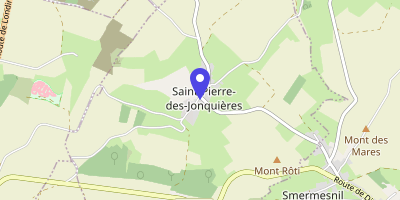Carte OpenStreetMap — 1 rue de l'Église, Saint-Pierre-des-Jonquières