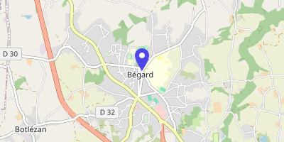 Carte OpenStreetMap — 8 rue de l'Hôtel de Ville, Bégard
