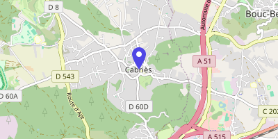 Carte OpenStreetMap — Place Ange-Estève, Cabriès