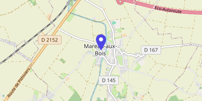 Carte OpenStreetMap — 2 rue des Écoles, Mareau-aux-Bois