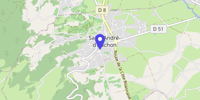 Carte OpenStreetMap — 2 place de la Mairie, Saint-André-d'Apchon