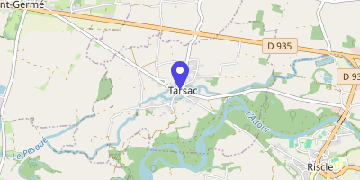 Carte OpenStreetMap — 154 place de l'Église, Tarsac