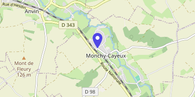 Carte OpenStreetMap — 1 rue d'En-Haut, Monchy-Cayeux