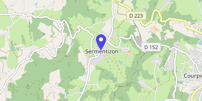 Carte OpenStreetMap — Le Bourg, Sermentizon