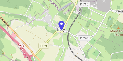 Carte OpenStreetMap — 1 rue de l'Église, Nécy