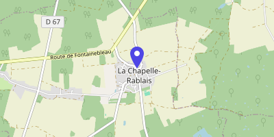 Carte OpenStreetMap — 3 place de l'Église, La Chapelle-Rablais
