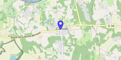Carte OpenStreetMap — 1 place de la Mairie, Camoël